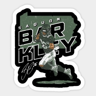 Saquon Barkley Philadelphia Player Map Sticker